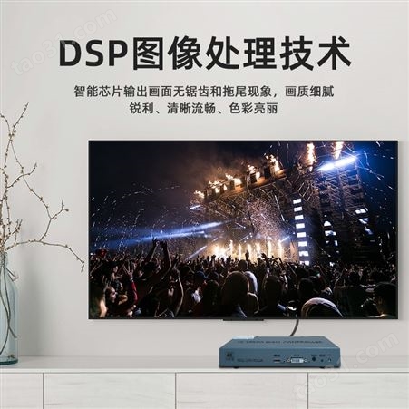 深圳4K电视拼接器1进4出支持HDMI、一路DVI信号输入