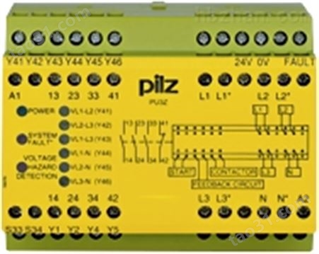 Pilz皮尔兹继电器774330P2HZX124VAC3n/o1n/c