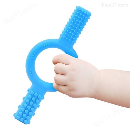 硅胶礼品牙胶 磨牙棒玩具食品级硅胶母婴用品安抚牙胶咬咬乐厂家