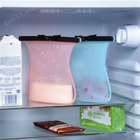 液态硅胶礼品自封硅胶食品收纳袋 耐高温的食物礼品袋 母乳保鲜密封袋工厂直供