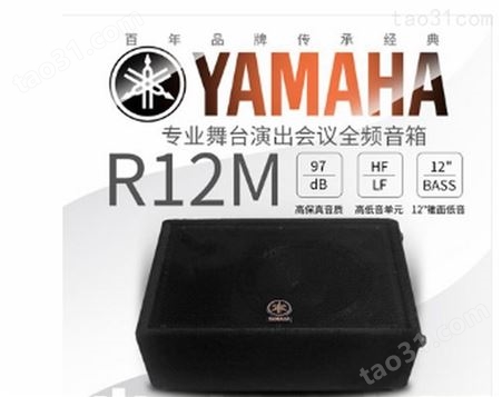Yamaha/雅马哈 R12M舞台返送音箱专业大功率音响会议酒店婚庆酒吧音响