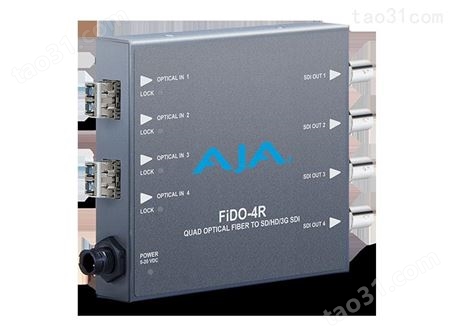 AJAFiDO 光发光收转换器FiDO-4R  4通道光收AJA转换器