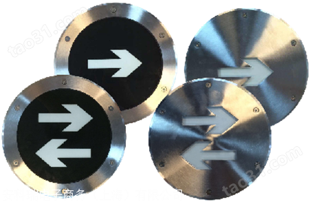 安科瑞 地埋式双向不锈钢面 疏散指示标志灯 245mm直径