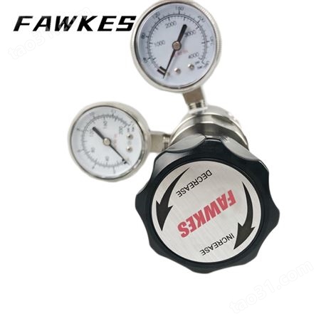 FAWKES中压气瓶减压器 福克斯氢气、氮气、氧气中压气体减压器