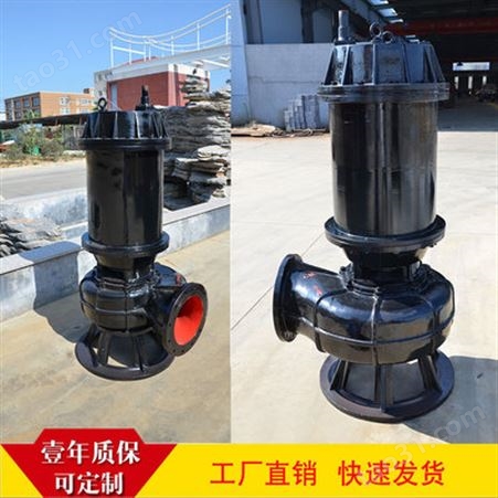 QW大功率潜水排污泵高扬程污水泵18.5kw立式无堵塞污水提升泵