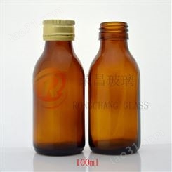 厂家供应100ml棕色玻璃瓶 茶色口服液瓶 深色避光酵素瓶糖浆瓶定制
