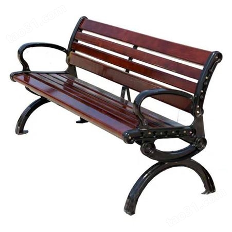 景区菠萝格公园椅 广场公共用椅 塑钢木椅条公园椅