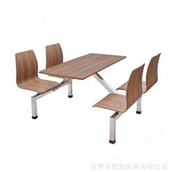 广州学校快餐桌椅定制魅力找康胜工厂生产四人餐桌椅