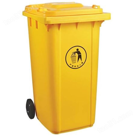扬州市政塑料垃圾桶生产货源 240升加厚可挂车垃圾桶定制厂家