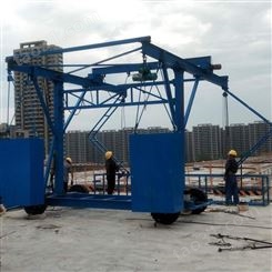 华鑫牌桥梁护栏台车厂家 护栏模板安装台车使用视频
