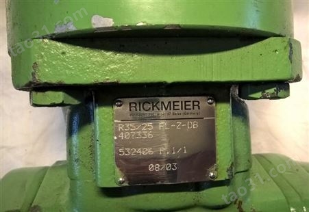 Rickmeier泵R45/80 FL-Z-R 330025-8 8至10周 齿轮泵