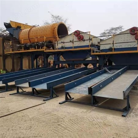 移动式砂金淘金设备 青州鲁晟选矿设备厂家