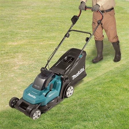 DLM432Z 充电式草坪修剪机 牧田 电动割草割灌机 手推式家用草坪剪