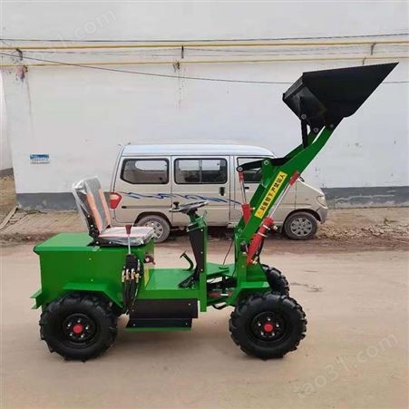 多功能轮式电动铲车  ZK-400农用养殖小铲车 中铠座驾式铲车