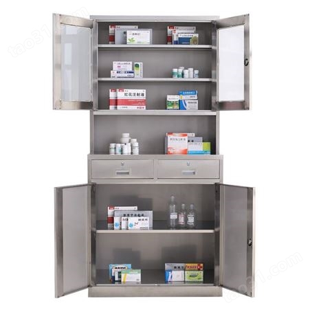 医疗诊所调剂台 处置操作台 不锈钢西药柜 无菌科研器械配药柜