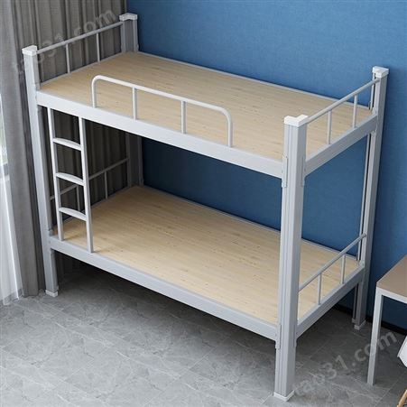 中多浩 钢制上下铺铁艺床 学校简约双层床 员工宿舍高低床 成人铁架床定制