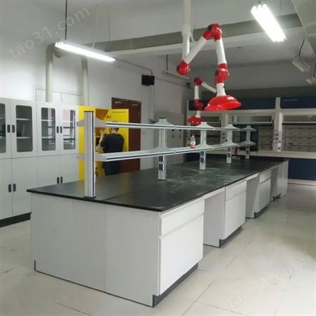 中多浩 钢木实验台柜 实验室工作台 全钢PP化学试验台化验室操作边台厂家定制