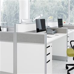 中多浩 职员办公桌简约四4人位办公桌子屏风工位办公室电脑办公桌椅组合BGZ-009
