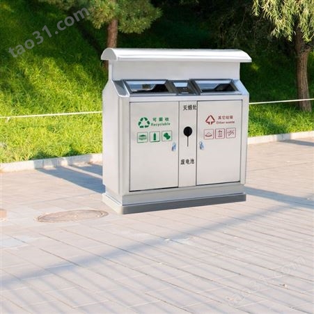 户外垃圾桶 公园不锈钢垃圾桶 分类环卫大号垃圾箱
