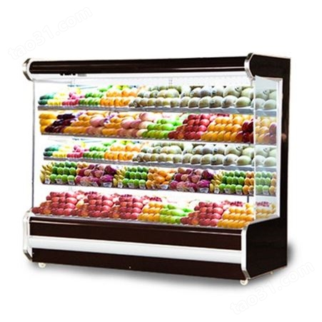 新款半高冷柜|多层开放式水果柜|四面开放式风冷水果柜