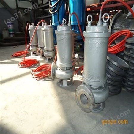 WQ型系列无堵塞潜水排污泵-立式管道排污泵