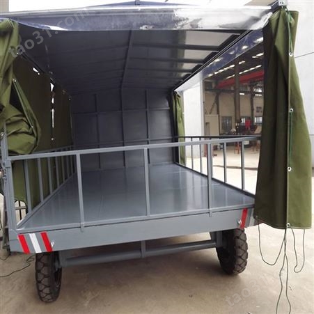 硬顶雨棚牵引平板拖车适用环境 硬顶雨棚牵引平板拖车特点参数