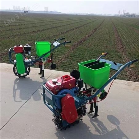 农用手推式链轨耘播机 玉米大豆施肥播种机 除草松土耕地设备