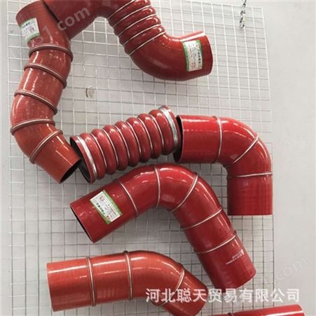 高压手缠夹布钢丝硅胶管 耐高温 汽车发动机涡轮增压器空气硅胶管