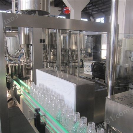 果汁饮料生产线 碳酸饮料设备 洗灌封24头灌装机械