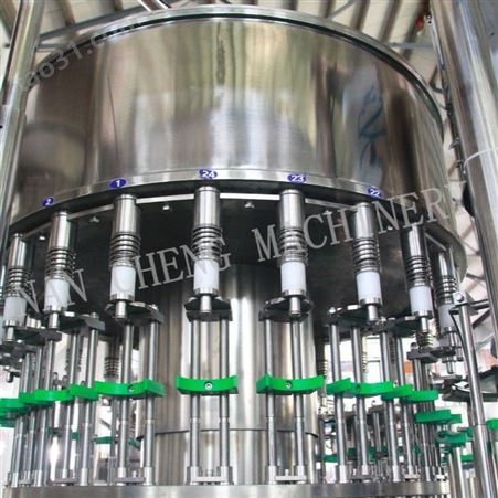 果汁饮料生产线 碳酸饮料设备 洗灌封24头灌装机械