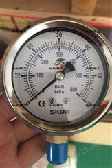 SKON压力表321-21-222-25MPA耐震压力表60MPA充油压力表