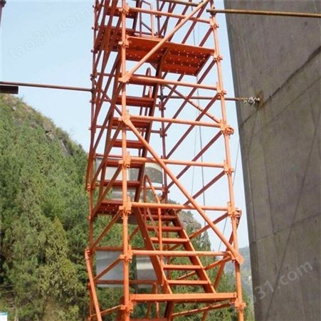 箱式安全爬梯 盘扣式安全爬梯 箱式挂网安全爬梯 基坑施工安全爬梯 地铁基坑安全爬梯