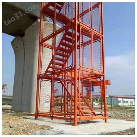 水塔施工安全梯笼 组合式安全梯笼 封闭式安全梯笼 现货批发 地铁基坑梯笼