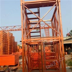 施工箱式安全梯笼 桥梁基坑安全梯笼 组合式基坑梯笼 博睿基坑梯笼定制