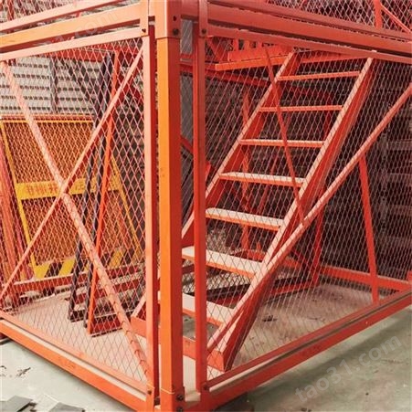施工梯笼 盖梁施工平台 挂网式梯笼 长期定制 地铁桥梁安全梯笼