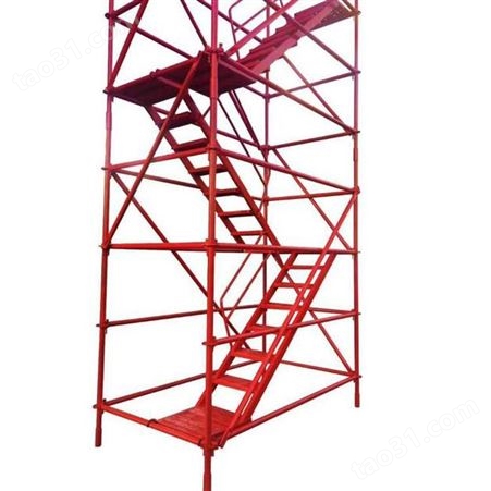 基坑安全爬梯 桥梁施工安全爬梯 挂网爬梯 砚常安全爬梯