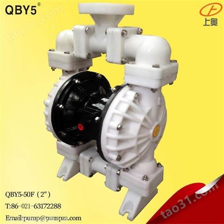 QBY5-40F46上球牌工程塑料隔膜泵QBY5-65F46配四氟膜片