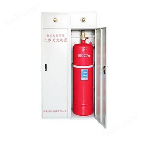 消防自动灭火系统 柜式七氟丙烷 气体消防设备 灭火装置 GQQ150/2.5