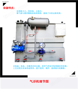 自动一体化双效溶气气浮机 养殖废水处理设备 罗勒环保