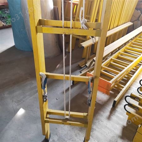 6米防滑伸缩单梯 玻璃钢绝缘升降直梯JYT 智科检修绝缘梯生产