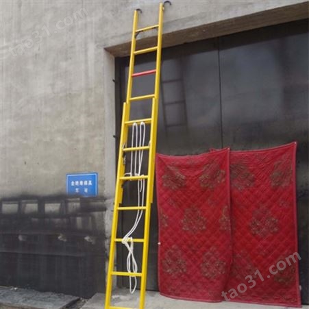 6米防滑伸缩单梯 玻璃钢绝缘升降直梯JYT 智科检修绝缘梯生产
