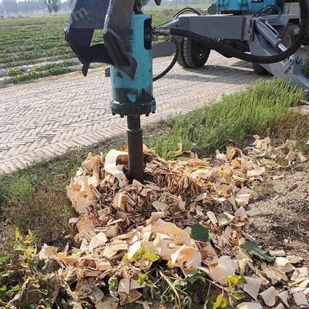 液压树墩钻刨机勾机伐树后树桩清理液压树桩清理机久固