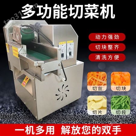 切菜机商用电动切片切丁机多功能 食堂用自动厨房土豆切丝机