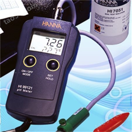 哈纳HI99121pH-温度测定仪(土壤农业)