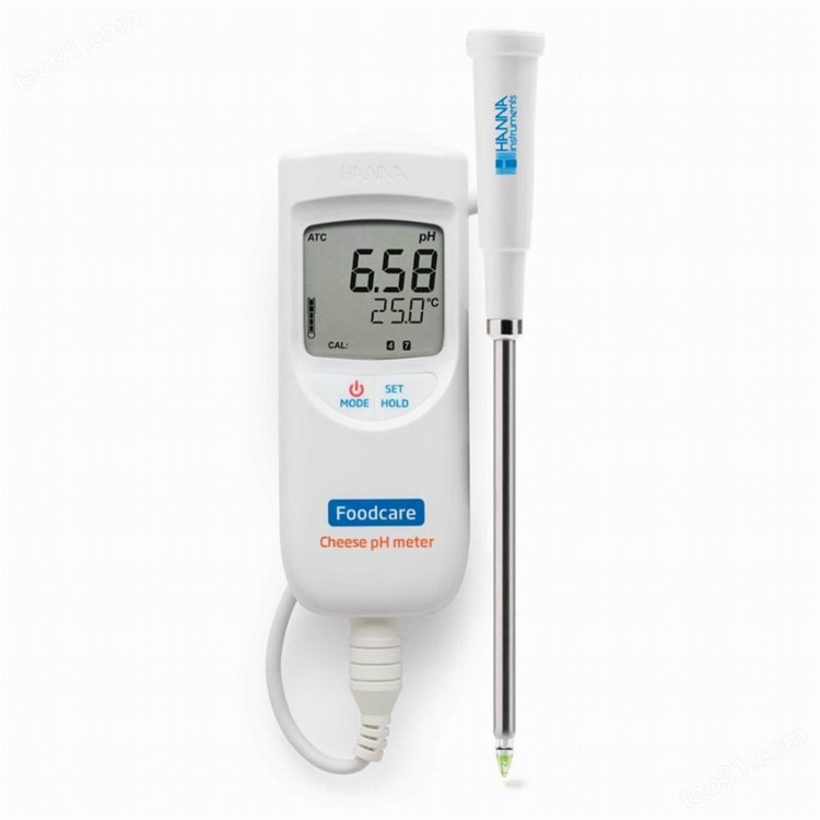 哈纳便携式pH-温度测定仪(奶酪)HI99165