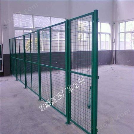 仓库隔断框架护栏网 设备间安全防护网 厂房车间隔离网