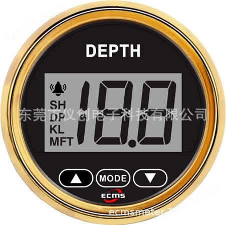 仪创 ECMS 810-00223 深度表带报警多单位SH / DP / KL / UN 可测量水深100米