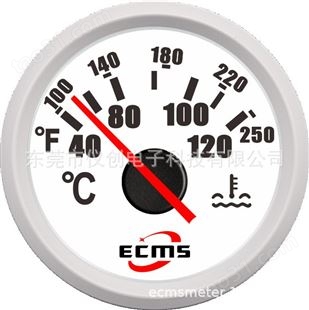 仪创 ECMS 801-00015 发动机组 水温表 黑色表盘+黑色前盖 质保两年