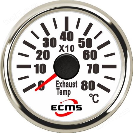 仪创 ECMS 800-00268 厂家现货供应 发电机组用尾气温度表 曲面玻璃镜片显示仪表