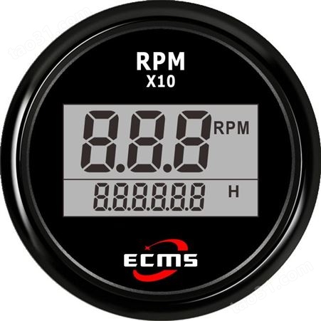 仪创 ECMS 800-00263 汽车改装转速表 汽车显示仪表 数显转速表9990RPM